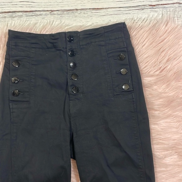 J Brand Natasha Sky Skinny High Rise Jeans in Seriously Black - Picture 8 of 13